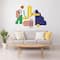 WallPops Very Gay Paint Fun Haus Modular Mural Peel & Stick Wall Decals